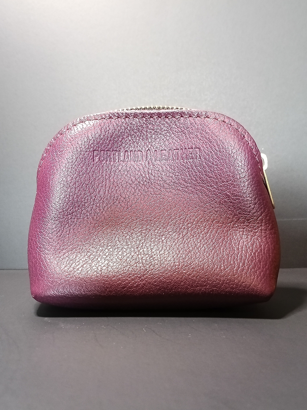 Portland Leather Goods-Mini Luna Pouch -Plum